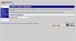 Desktop Screenshot of methods.ringing.org
